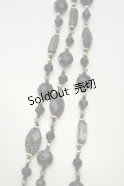 画像2: axes femme / ビーズネックレス  クロ O-26-02-06-1022-AX-AC-OW-OS
