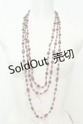 axes femme / ビーズネックレス  パープル O-26-02-06-1023-AX-AC-OW-OS