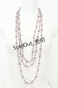 画像1: axes femme / ビーズネックレス  パープル O-26-02-06-1023-AX-AC-OW-OS