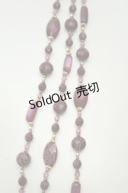 画像2: axes femme / ビーズネックレス  パープル O-26-02-06-1023-AX-AC-OW-OS