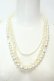 画像1: axes femme / パール三連ネックレス  シロ O-26-02-06-1003-AX-AC-OW-OS (1)