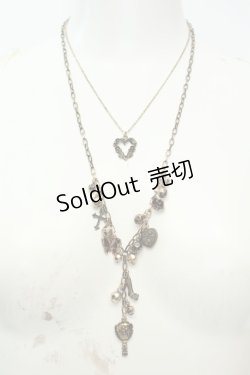 画像1: axes femme / アンティークモチーフ2連ネックレス  ゴールド O-26-02-06-1024-AX-AC-OW-OS