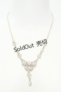 画像2: axes femme / バタフライ＆ドロップストーンネックレス  ゴールド O-26-02-06-1025-AX-AC-OW-OS