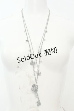画像1: axes femme / 鍵モチーフ2連ネックレス  シルバー O-26-02-06-1026-AX-AC-OW-OS