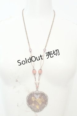画像2: axes femme / ハート封入ネックレス  アンティークゴールド O-26-02-06-1029-AX-AC-OW-OS