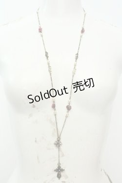 画像1: axes femme / プチローズ使いロザリオネックレス  ゴールド O-26-02-06-1033-AX-AC-OW-OS