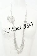 axes femme / お城モチーフブローチ付きネックレス  シルバー O-26-02-06-1040-AX-AC-OW-OS