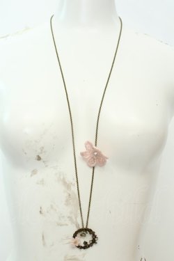 画像2: axes femme / お花＆リースモチーフネックレス  ゴールド O-26-02-06-1041-AX-AC-OW-OS