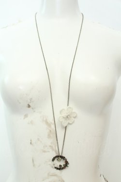 画像2: axes femme / お花＆リースモチーフネックレス  シルバー O-26-02-06-1042-AX-AC-OW-OS