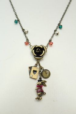 画像1: axes femme / アリスうさぎネックレス  ゴールド O-26-02-06-1005-AX-AC-OW-OS