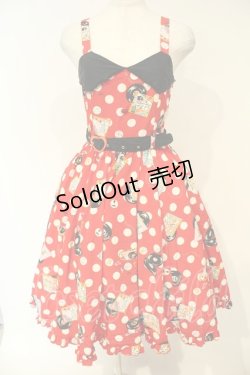 画像1: metamorphose / POP SWINGER ジャンパースカート  アカ O-26-02-06-055-ME-OP-OW-OS