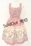 BABY,THE STARS SHINE BRIGHT / My little red riding hood柄ドットリボンジャンパースカート  えんじ O-26-02-06-057-BA-OP-OW-OS