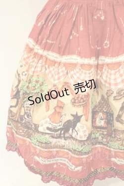 画像3: BABY,THE STARS SHINE BRIGHT / My little red riding hood柄ドットリボンジャンパースカート  えんじ O-26-02-06-057-BA-OP-OW-OS