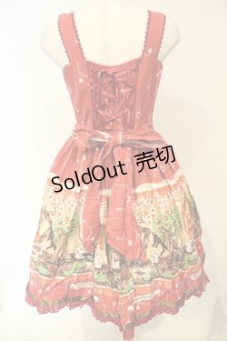 画像5: BABY,THE STARS SHINE BRIGHT / My little red riding hood柄ドットリボンジャンパースカート  えんじ O-26-02-06-057-BA-OP-OW-OS