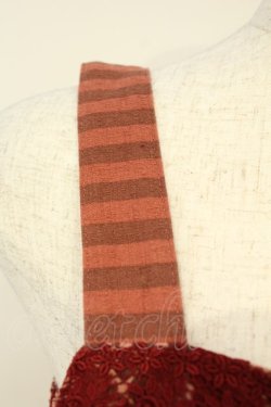 画像3: BABY,THE STARS SHINE BRIGHT / BABYジャンパースカート（Disney Alice in Wonderland〜Episode of The Party〜柄）  えんじ O-26-02-06-059-BA-OP-OW-OS