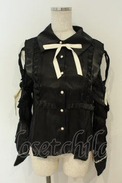 画像1: 豹了个猫（Ocelot）【海外ロリィタ】 / 神龍の詩 ブラウス XL クロ O-26-02-06-008-LO-OP-OW-OS