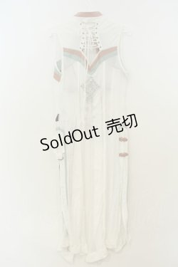 画像4: Ozz oneste / 夏チャイナジレ  ホワイト×ピンク×グリーン O-26-02-06-011-OO-OP-OW-OS