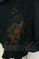 画像4: Ozz oneste / チャイナ刺繍スカート  グリーン O-26-02-06-015-OO-SK-OW-OS (4)