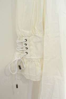 画像4: Ozz oneste / レースフリルシャツワンピース  ホワイト O-26-02-06-017-OO-OP-OW-OS