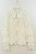 Vilia / フリル袖ブラウス L シロ O-26-02-06-019-LO-BL-OW-OS