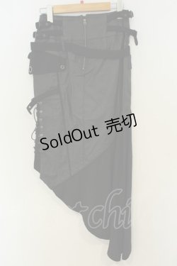 画像3: Ozz Croce / レースアップ可変スカート  ブラック O-26-02-06-026-OO-SK-OW-OS