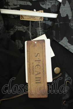 画像2: STEAM / 異素材切り替えジャケット  ブラック O-26-02-06-027-HN-JA-OW-OS