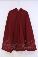 Innocent World / リボンフードマント  ワイン O-26-02-07-003-IW-CO-OW-OS