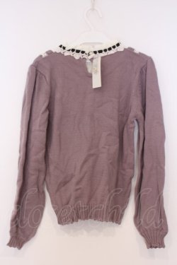 画像3: axes femme / ブロッキングニットプルオーバー M ラベンダー O-26-02-07-030-AX-TO-IG-OS