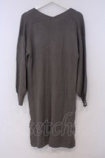 画像3: axes femme / Vネックロングニットワンピ M グレー O-26-02-07-031-AX-OP-IG-ZT064 (3)