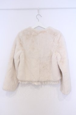 画像3: axes femme / ショートフェイファーコート  アイボリー O-26-02-07-033-AX-JA-IG-OS