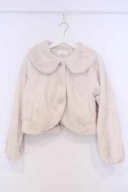 画像1: m petit by misako / ショートコート L アイボリー O-26-02-07-036-LO-CO-IG-OS