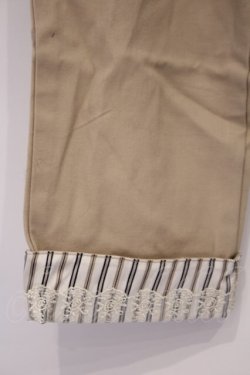 画像2: axes femme / ウエストリボンチノパン L ベージュ O-26-02-07-037-AX-PA-IG-OS