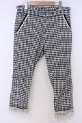 axes femme / ダブルボタンロールアップパンツ L シロクロ ギンガム O-26-02-07-038-AX-PA-IG-OS