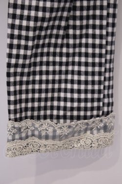 画像2: axes femme / ダブルボタンロールアップパンツ L シロクロ ギンガム O-26-02-07-038-AX-PA-IG-OS