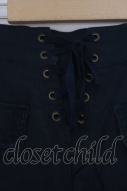 画像2: axes femme / レースアップカーゴハーフパンツ L グリーン O-26-02-07-043-AX-PA-IG-OS