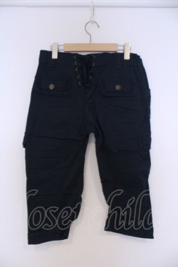 画像3: axes femme / レースアップカーゴハーフパンツ L グリーン O-26-02-07-043-AX-PA-IG-OS