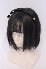 画像1: melume / リボンカチューシャ  クロ O-26-02-07-044-0-AC-YM-ZT575-F003 (1)