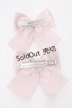 画像2: Rojita / ビジュリボンバレッタSET  ピンク O-26-02-07-048-LO-ZA-YM-OS