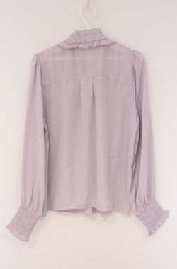画像3: axes femme / レースジャボ付ハイネックブラウス  ラベンダー O-26-02-07-1005-AX-BL-IG-OS