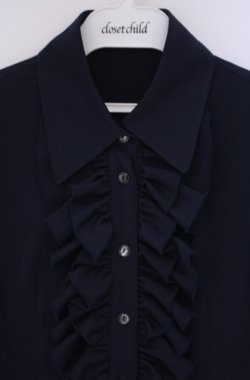 画像2: NO.S PROJECT / リリーブラウス  ネイビー O-26-02-07-1001-LO-BL-OW-OS