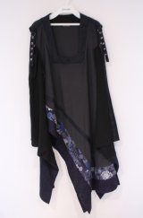 Qutie Frash / 着物チュニック  ブルー O-26-02-07-1008-QU-OP-OW-OS