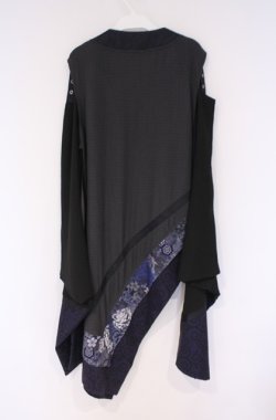 画像3: Qutie Frash / 着物チュニック  ブルー O-26-02-07-1008-QU-OP-OW-OS