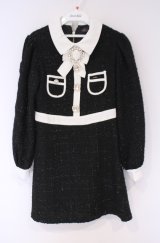 Swankiss / TS spring tweed O/P ワンピース F クロ O-26-02-07-1009-CA-OP-IG-OS