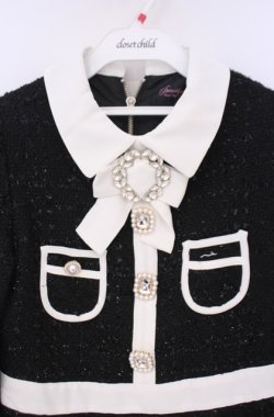画像2: Swankiss / TS spring tweed O/P ワンピース F クロ O-26-02-07-1009-CA-OP-IG-OS