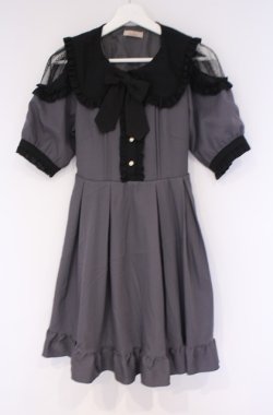 画像1: Amavel / Blooming Frill ワンピース F グレー O-26-02-07-1010-CA-OP-OW-OS
