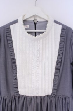 画像2: 海外ロリータ / ヨークタックワンピース 2XL グレー×シロ O-26-02-07-1013-LO-OP-IG-OS