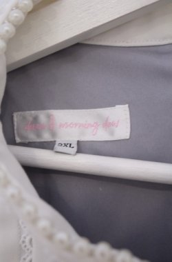 画像4: 海外ロリータ / ヨークタックワンピース 2XL グレー×シロ O-26-02-07-1013-LO-OP-IG-OS