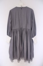 画像5: 海外ロリータ / ヨークタックワンピース 2XL グレー×シロ O-26-02-07-1013-LO-OP-IG-OS (5)