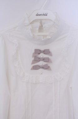 画像2: Lily Merry / スタンドネックブラウス M シロ O-26-02-07-1014-LO-BL-YM-OS