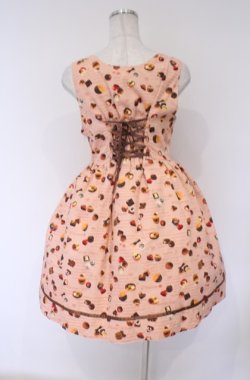 画像3: Amavel / チョコレートジャンパースカート M ピンク O-26-02-07-1019-CA-OP-YM-OS